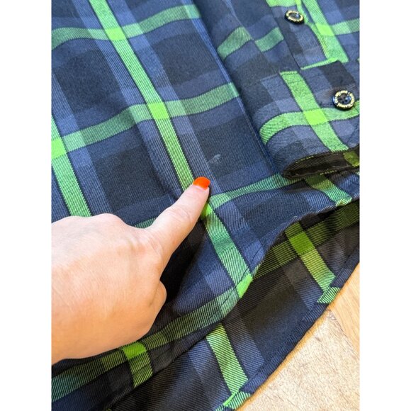 Dixxon Flannel Company Mens 2XT Shifter D-Tech Green Pearl Snap Flannel Shirt - Picture 8 of 8